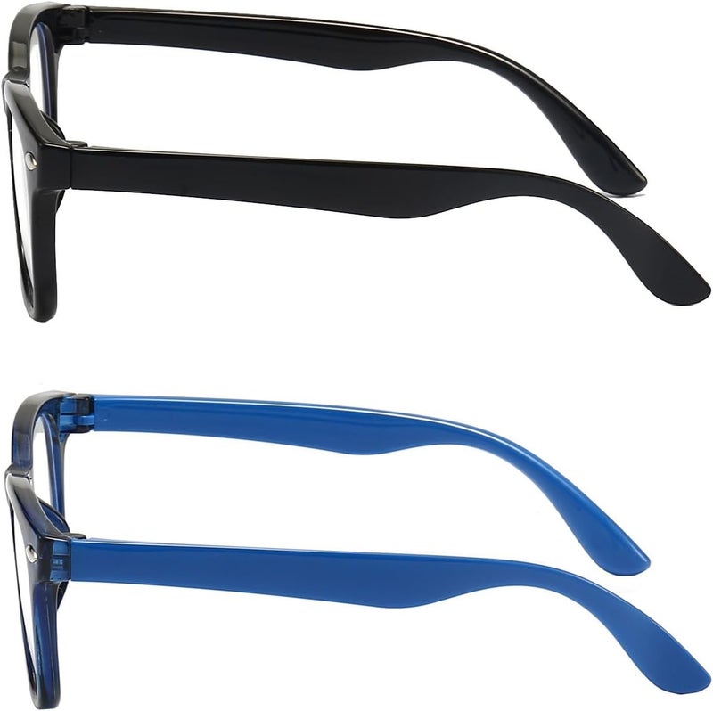 FANNYGO Store 2 Pack kids Blue Light Blocking Glasses For Girls And Boys Computer Blue Light Blocking Glasses For Age 3-11 (Black + Dark blue) - Image 4